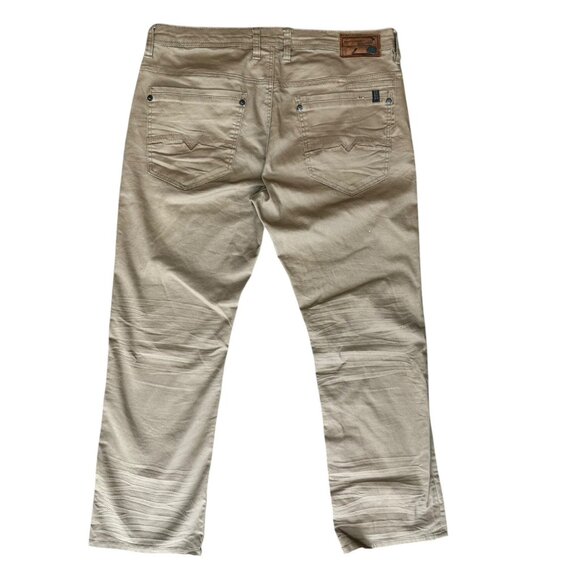 Buffalo David Bitton Jeans Mens 36x30 Six X Slim Straight Stretch Brown - Picture 3 of 6